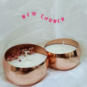 Bol à bougie en cuivre martelé fait main avec couvercle, porte-bougie décoratif de luxe pour aromathérapie, pot en cuivre, décoration d'intérieur, article cadeau - Product Image 1