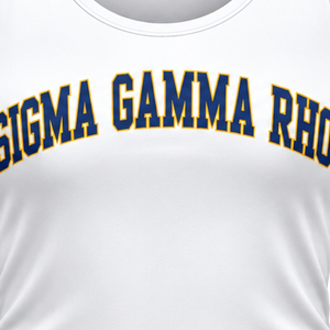 Womens White <b>Tank</b> <b>Top</b> Sigma Gamma Rho Graphic Sleeveless Scoop Neck Casual Athletic Summer Sportswear Fitted Shirt Everyday Wear - Product Image 6