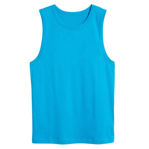 Camiseta sin mangas de punto para hombre, estilo urbano, holgada, cómoda, transpirable, de algodón, ideal para deportes al aire libre en verano. - Product Image 3