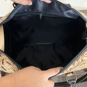 กระเป๋าหนังวัวสำหรับเดินทางข้ามคืนสำหรับผู้ชายและผู้หญิง - Product Image 6