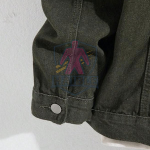 แจ็คเก็ตยีนส์ผู้ชายสำหรับฤดูใบไม้ร่วงและฤดูหนาว คุณภาพสูง แห้งเร็ว ปรับแต่งโลโก้ด้านหน้าได้ รุ่นล่าสุด - Product Image 5