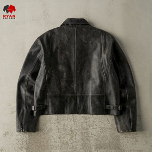 แจ็คเก็ตหนังผ้าเนื้อนุ่มสบาย ซิปปิดแบบสั่งทำพิเศษ ดีไซน์ของ Ryan Pro Gear พร้อมโลโก้สั่งทำพิเศษ ดีไซน์แบบ OEM - Product Image 4