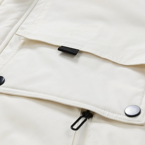 Doudoune matelassée respirante en tricot pour homme, col montant, fermeture éclair, logo personnalisé, vêtement d'extérieur décontracté pour l'hiver 100% - Product Image 5
