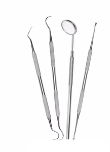 Kit d'hygiène dentaire manuel 4 pièces : Outils de dentiste, détartreurs pour le nettoyage buccal, équipement de remplissage dentaire, éliminateur de plaque réutilisable - Product Image 6