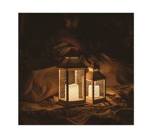 Handmade Antique Iron Metal <b>Candle</b> <b>Lantern</b> Manufacturer Wholesaler Factory Direct Sale Available in Custom Color With Low MOQ - Product Image 3