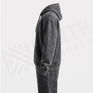 Custom Premium Mens Acid Washed Tracksuit Streetwear Hooded <b>Sweatpants</b> <b>Set</b> Plus Size For Outdoor Activities Sports Gym - Product Image 3