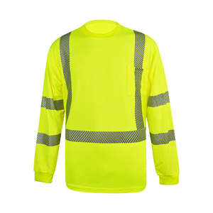 เสื้อเชิ้ตนิรภัยแบบสะท้อนแสง รุ่น Type R Class 3 ระบายอากาศได้ดี แห้งเร็ว แขนยาว คุณสมบัติที่ดีที่สุด สมบูรณ์แบบ - Product Image 1
