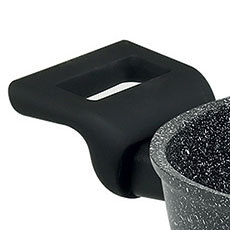Italiano migliore in alluminio Non-Stick Saute Pan con effetto granito rivestimento smalto padella per la cottura a induzione in cucina - Product Image 2