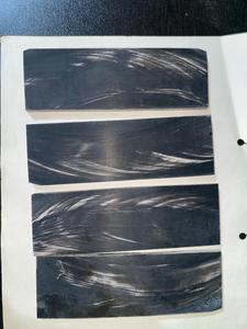 Hand <b>Crafted</b> Black With White Strips Water Buffalo Horn Plate for Eyewear Frames Natural Horn Optical Frame Material - Product Image 6
