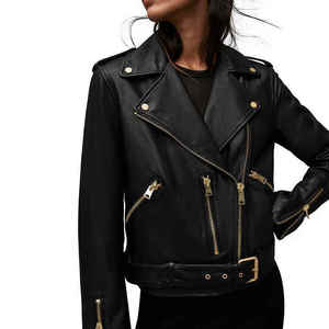 New Design Trendy Trending Women Leather <b>Jacket</b> <b>Light</b> Weight Fashion Cheap Price Top Quality Leather <b>Jacket</b> for Women - Product Image 1