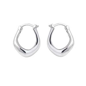 Elegant 925 <b>Silver</b> Bohemian Hoop <b>Earrings</b> For Women Stylish Jewelry For Anniversary Wedding Party Everyday Wear And Gifting - Product Image 1