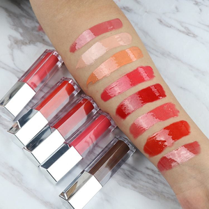 Wholesale Polygonal Branded Fruity <b>Lip</b> <b>Gloss</b> <b>Long</b> <b>Lasting</b> Pigments Waterproof Cute Nude Lipgloss - Product Image 3