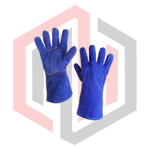 Cow Leather Welding Gloves Customized Color Full Safety Gloves Flexible Breathable Tear-Resistant Heat-Insulating Anti-static - Product Image 1