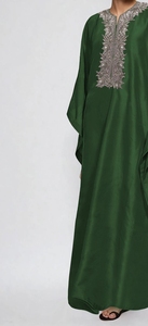 Beautiful New Modest <b>Kaftan</b> Dubai Abaya for Women Floor Length Polyester Handmade Embroidery Traditional Islamic Clothing - Product Image 3