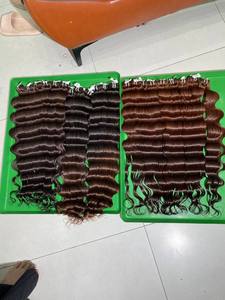 Extensiones de cabello Naturalo Wave de 28 pulgadas, color marrón, sin pegamento, densidad 200%, cabello humano. - Product Image 4