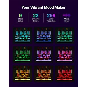 3-Tier 20-Inch LED Lighted Whiskey Rack USB Supported Home <b>Bar</b> <b>Shelf</b> with RF Remote Illuminated Wine Rack Display - Product Image 3
