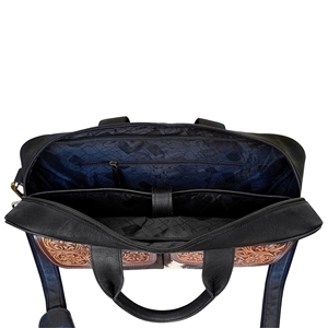 Premium Leather Unisex Laptop <b>Bag</b> Vintage Western Handcrafted Office Messenger <b>Bag</b> Lightweight Eco-Friendly Detachable Zipper - Product Image 4