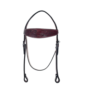 Bridons de cheval réglables, bridons d'équitation, ensemble de rênes en cuir durable, ajustement confortable, options de taille et de couleur personnalisées - Product Image 3