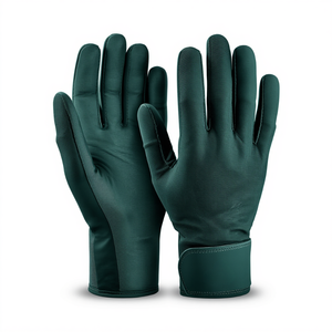 Gants de hockey sur gazon sans doigts vert foncé, gants de protection rembourrés pour les entraînements, les matchs et les jeux en plein air - Product Image 3