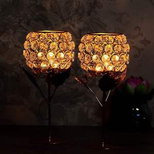 Support de bougie moderne en fer doré pour bougies coniques, écologique, résistant à la chaleur, pour mariage, Noël, fête, décoration intérieure, table à manger - Product Image 6