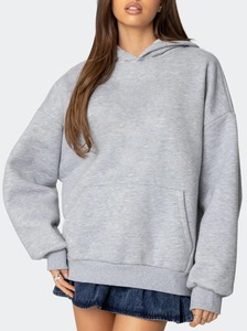 Sudadera con Capucha Extra Grande para Mujer, 100% Algodón de Alta Calidad, con Múltiples Bolsillos, Antiencogimiento, Deportiva, Transpirable, Otoño - Product Image 5