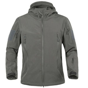 Veste tactique d'extérieur en softshell effet peau de requin pour homme, imperméable et coupe-vent, vêtement de chasse camouflage, fabriquée par un fabricant OEM. - Product Image 1