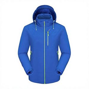 Custom Company logo Windproof Hiking Coat Hooded Outdoor Waterproof Polar Fleece Softshell Men Winter <b>Jackets</b> Uniform - Product Image 1