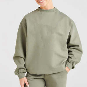 Sweat-shirt à manches longues surdimensionné personnalisé pour femmes, sweats à capuche et sweats-shirts respirants pour femmes - Product Image 3