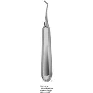 Dépresseur dentaire Warsaw Medical Manual Silver Classe II avec poignée moletée 140 mm (5-1/2 po) - Product Image 1