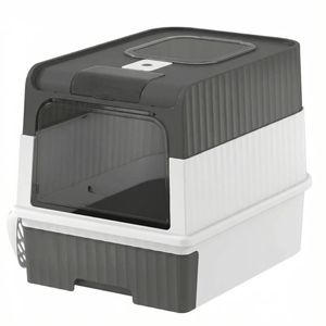 18.9-Inch Rectangle <b>Cat</b> Litter <b>Box</b> with Easy Clean Feature Eco-Friendly PP & ABS Material Durable Dog App Control Compatible - Product Image 2