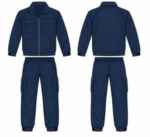 High Quality Windproof Men Windbreaker Tracksuit 2 Piece Set Custom Logo Zip <b>up</b> Nylon Windbreaker Tracksuits Wholesale - Product Image 2