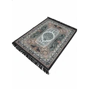 Tapis d'intérieur moderne en polyester, tissé, à motifs médaillon Paisley ornés, épais, doux, à franges, pour salon, chambre, maison, prière - Product Image 1