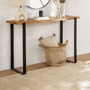 Vandana Amber Detail Console in Mango Wood and Kiren Metal - Product Image 1