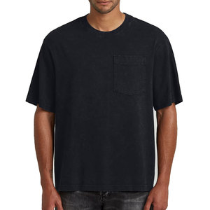 Camiseta de hombre con lavado ácido, diseño de logotipo y tamaño personalizados de marca privada, con mangas cortas y tela suave. - Product Image 1