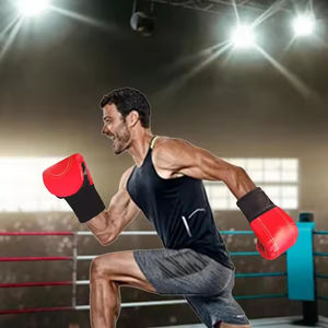 Personalized Custom Logo Leather Bag Gloves-Solid Color Non-Slip Adjustable Wrist <b>Strap</b> Low MOQ for Boxing Training & Sparring - Product Image 6