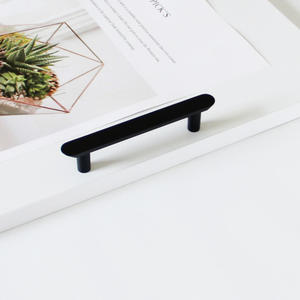 Tirador Minimalista en Forma de Píldora de Aleación de Zinc Negro Mate Ecológico para Muebles de Cocina, Mesitas de Noche y Cajones de Baño - Product Image 3
