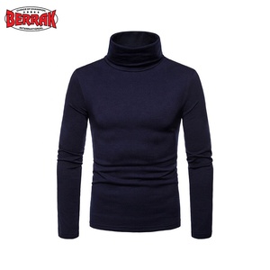 2021 New Early Spring Men's Sweater Turtleneck Solid Color Casual Sweater Men's Slim Fit Brand Knitted Sweaters Pullovers - Product Image 3