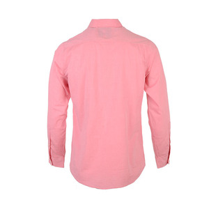 Camisa Oxford Rosa de la Marca Vornex para Hombre, Manga Larga, con Botones, Estilo Casual de Negocios para Oficina, Poliéster y Algodón, OEM, Venta al Por Mayor - Product Image 2