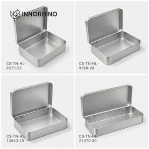 Boîtes en métal écologiques personnalisées avec couvercle à charnière pour emballage de chewing-gum, bonbons durs, parfums solides OEM/ODM - Product Image 3