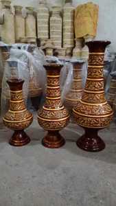 Colección de Macetas de Madera de Mango Natural con 3 Piezas de Maceteros Rústicos de Madera para Decoración de Interiores y Exteriores del Hogar y Jardín - Product Image 3