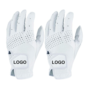Gants de golf de haute qualité pour gaucher en cuir Cabretta avec logo personnalisé, respirants - Product Image 1