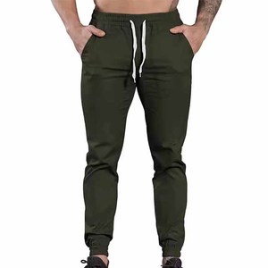 Pantalon de jogging en toile pour homme, coupe décontractée, avec bande latérale, taille élastique et cordon de serrage, respirant, tricoté, idéal pour l'hiver - Product Image 4