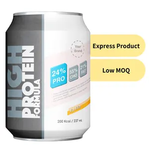 [Express Products] Customized Own Logo Metal Container Tin Can Liquid Health Products High Protein Formula Whey Protein
