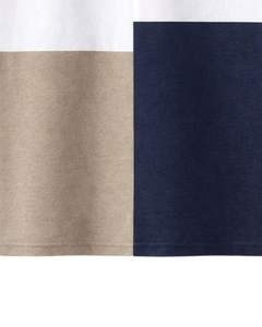 Polo Homme Demi-Zip Manches Courtes Color Block Bleu Ciel Blanc Beige Marine – Fabricant Personnalisé OEM - Product Image 5