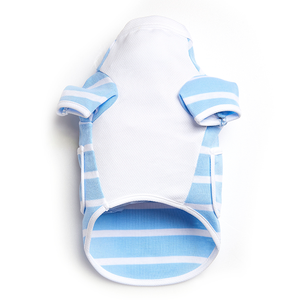 ODM Taiwan classique rayé Polyester coton léger lavable printemps vêtements pour animaux de compagnie avec poche - Product Image 5