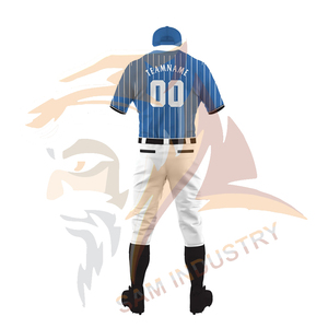 Vêtements de sport en gros de haute qualité, uniformes de baseball personnalisés imprimés, respirants, séchage rapide, 100% polyester - Product Image 3