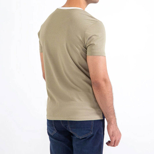 Camiseta de Algodón de Manga Corta con Cuello Redondo y Corte Regular para Hombre, Personalizada por PUFFIN SPORTS, Transpirable y Casual - Product Image 6