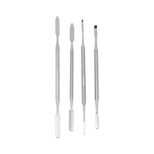 Comprehensive 4 Piece Stainless Steel Cosmetic Tool Set <b>Foundation</b> Mixing Spatula Stirring Rod Blending Kit - Product Image 1