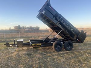 Best Condition Durable Heavy Duty High Quality Dump <b>Trailers</b> Engine 10-gauge Steel Construction Cheap Price Fast Delivery - Product Image 1