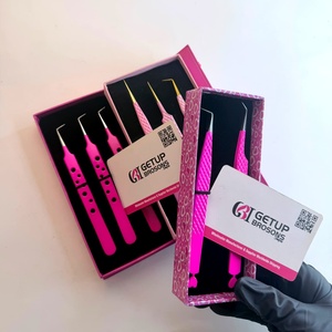 แหนบดัดขนตาปลายแหลมสีชมพูสด 45/90/ตรง ผลิตจากสแตนเลสเคลือบสีเงิน ป้องกันแม่เหล็ก ป้องกันไฟฟ้าสถิต ใช้งานได้ลื่นไหล - Product Image 6